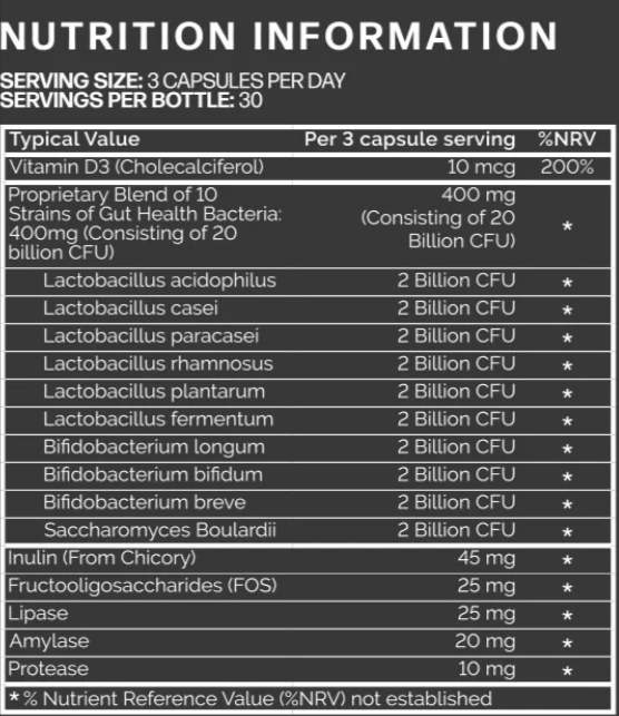 Biotics 8 supplement facts