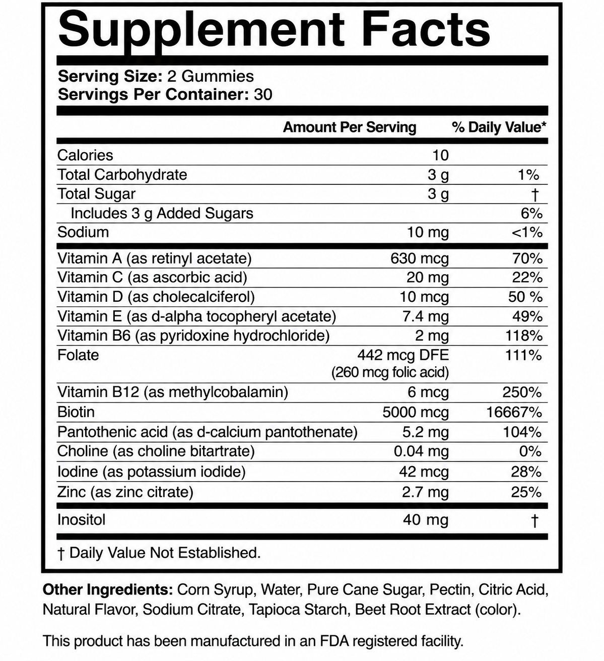 Gelagen supplement facts