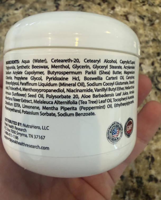 Magnesium Freeze Ingredients