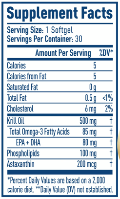 NativePath Antarctic Krill Oil Ingredients